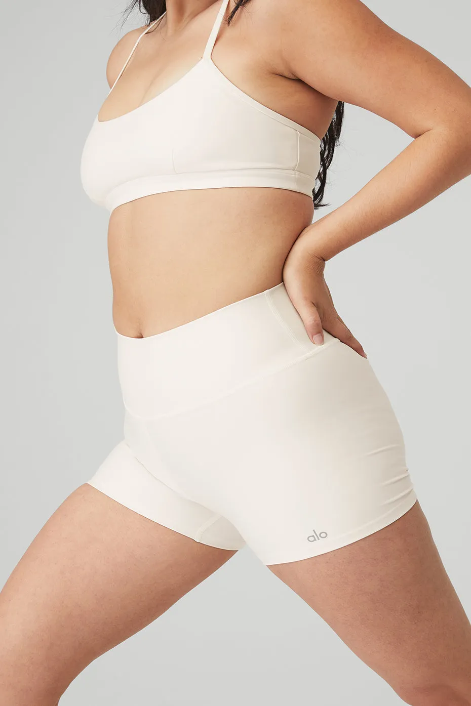 3" High-Waist Airlift Short - Ivory