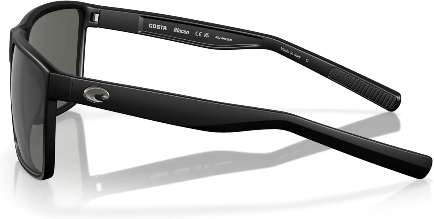 Costa Del Mar Men's Rincon Fishing and Watersports Rectangular Sunglasses
