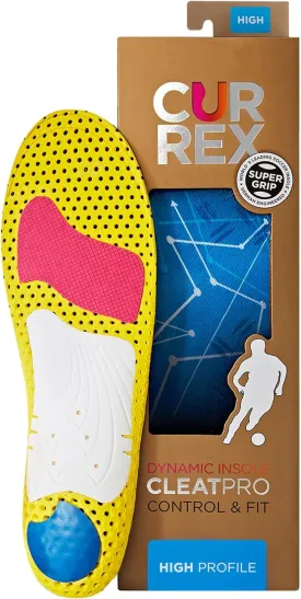 CURREX CleatPro Sport Insoles for Soccer Cleats, Football Cleats, & Field Sport Shoes  Stabilizing Inserts to Help Reduce Fatigue, Prevent Common Injuries  for Men, Women & Kids  High Arch, XS