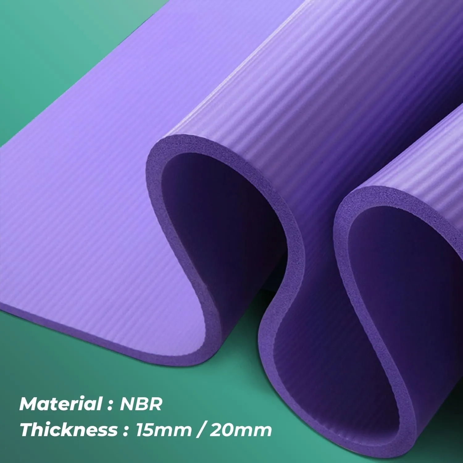 Extra Thick Anti-Slip Yoga Mat with Strap, Verpeak