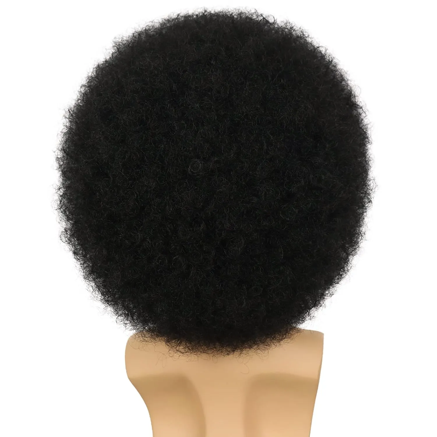 G&T Wig 70s Afro Wig for Men Disco Rocker Costume Synthetic Black Funny Wigs for Party Halloween